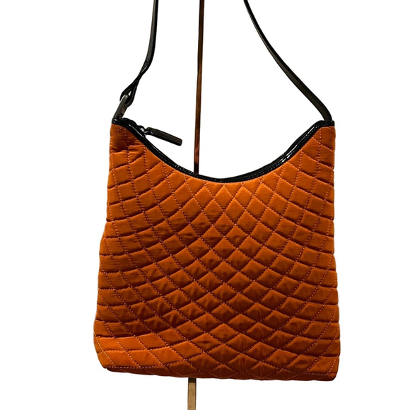 Bally Handbags - Bally Orange Quilted Shoulder Bag